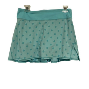 Lululemon Athletica Pace Setter Skirt Stripe Dot‎ Printed Angel Blue Size 6 Tall